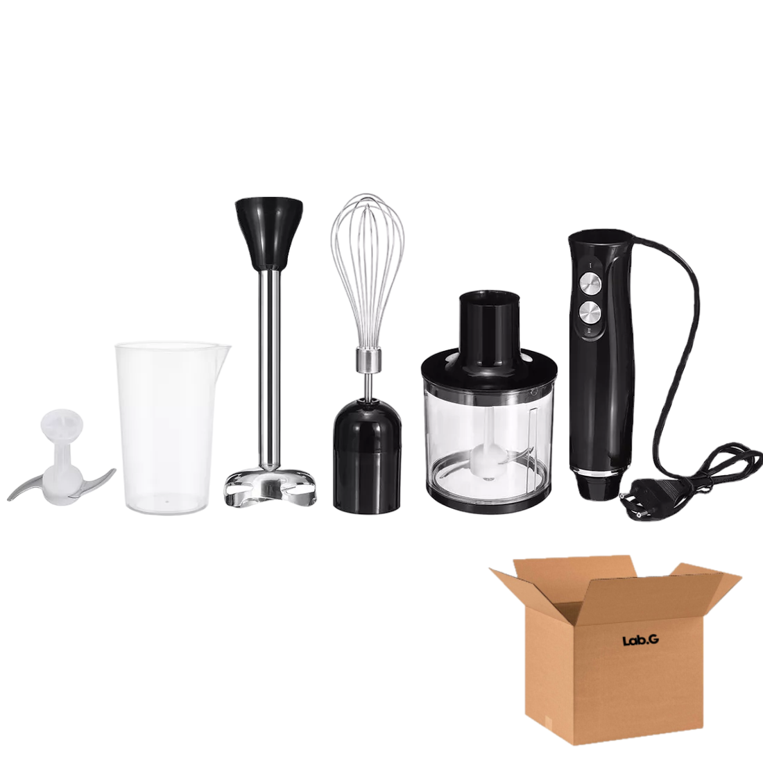 Batidora De Inmersión Lab.G Negro 500w