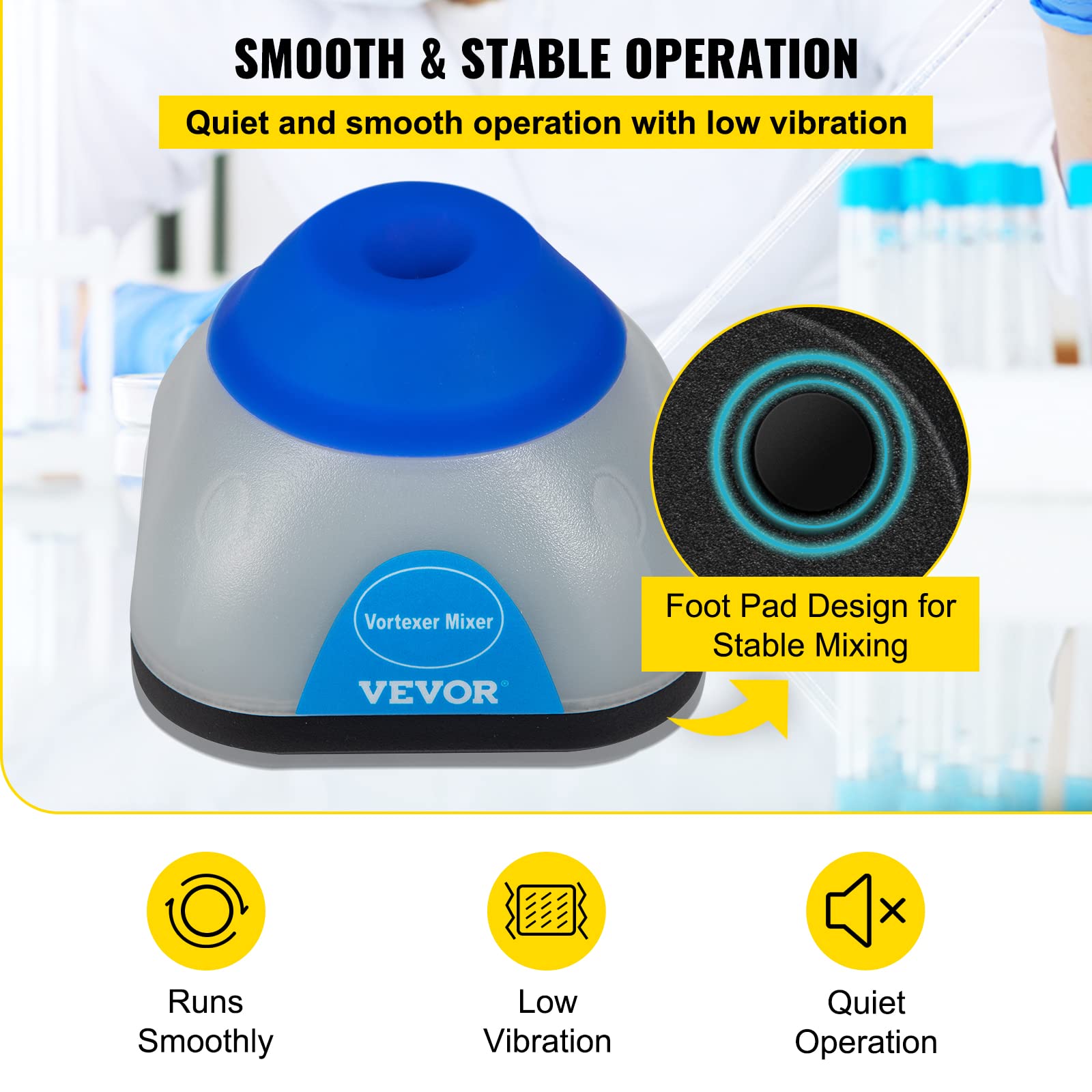 Foto 6 | Mezclador Vortex Vevor, 3000 Rpm, Mini Mezclador Vortex, 50 Ml - Venta Internacional.