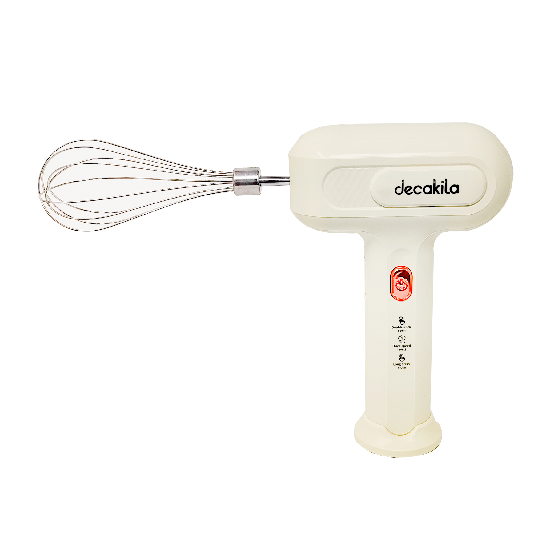 Batidora De Mano Inalámbrica, 25 W, 3.7 C, Batería De 1500 Mah, 3 Velocidades, 2 Varillas Para Batir