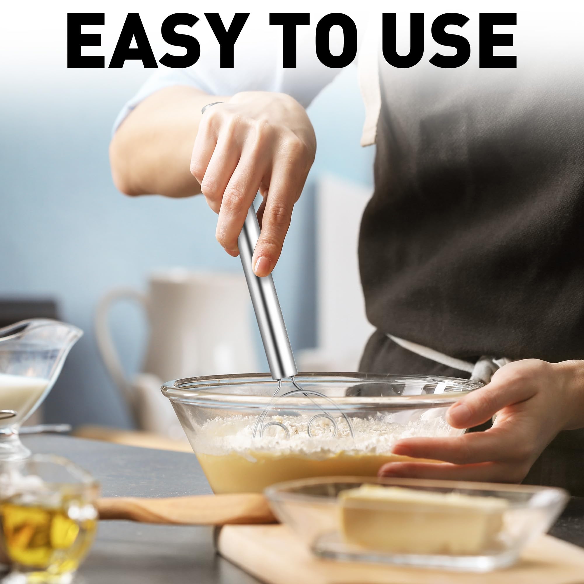 Foto 4 pulgar | Masa Danesa Whisk Zulay Kitchen, 33 Cm, Acero Inoxidable - Venta Internacional.