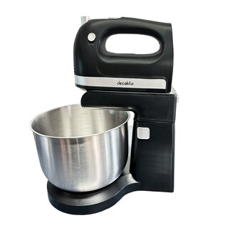 Foto 1 | Batidora De Mano Y Pedestal 5 Velocidades Tazón De Acero Inoxidable Negra Decakila Kumx012b