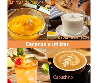 Foto 4 | Batidores Electrico Leche De Café Espumador 3 Velocidades Eo Safe Imports Esi-20326 Negro