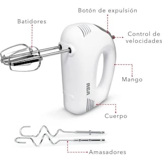 Foto 3 | Batidora de Mano Rca 5 Velocidades
