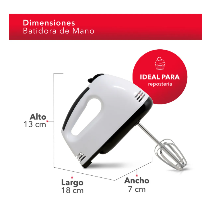 Foto 3 pulgar | Batidora De Mano 7 Velocidades Az-093 Color Blanco