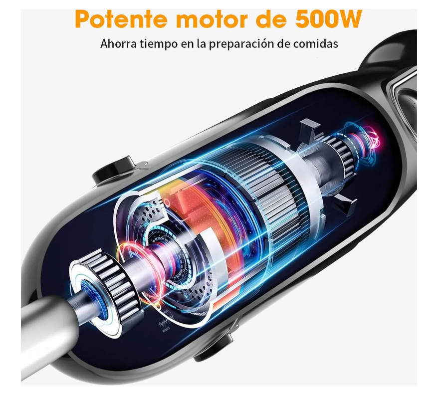 Foto 3 | Batidora De Inmersión Trituradora 500w Electrodomesticos