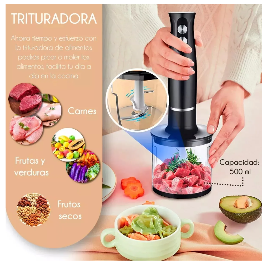 Foto 3 pulgar | Batidora de Inmersión Trituradora 500w