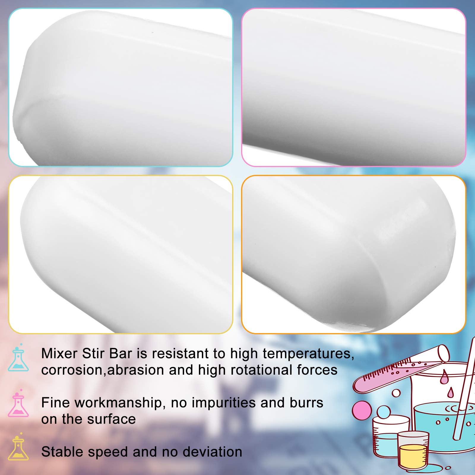 Foto 3 pulgar | Mezclador Magnético  Barra Agitadora Weewooday  Ptfe  30 Mm  16 Piezas - Venta Internacional.