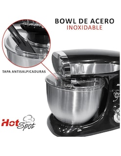 Foto 3 | Batidora Planetaria De 1000 Wts. De Potencia Con 6 Velocidades, Bowl Y Accesorios De Acero Inox. Con Capacidad De 6.5