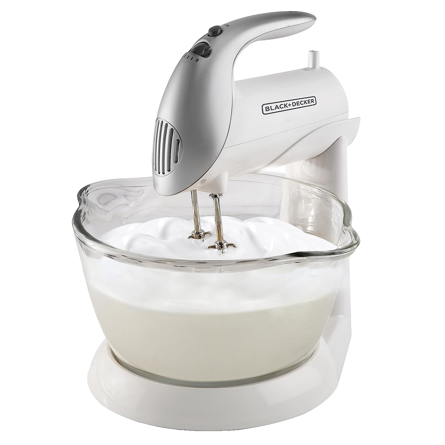 Foto 2 pulgar | Batidora Pedestal o Manual Black+Decker 5vel 250w Blanco