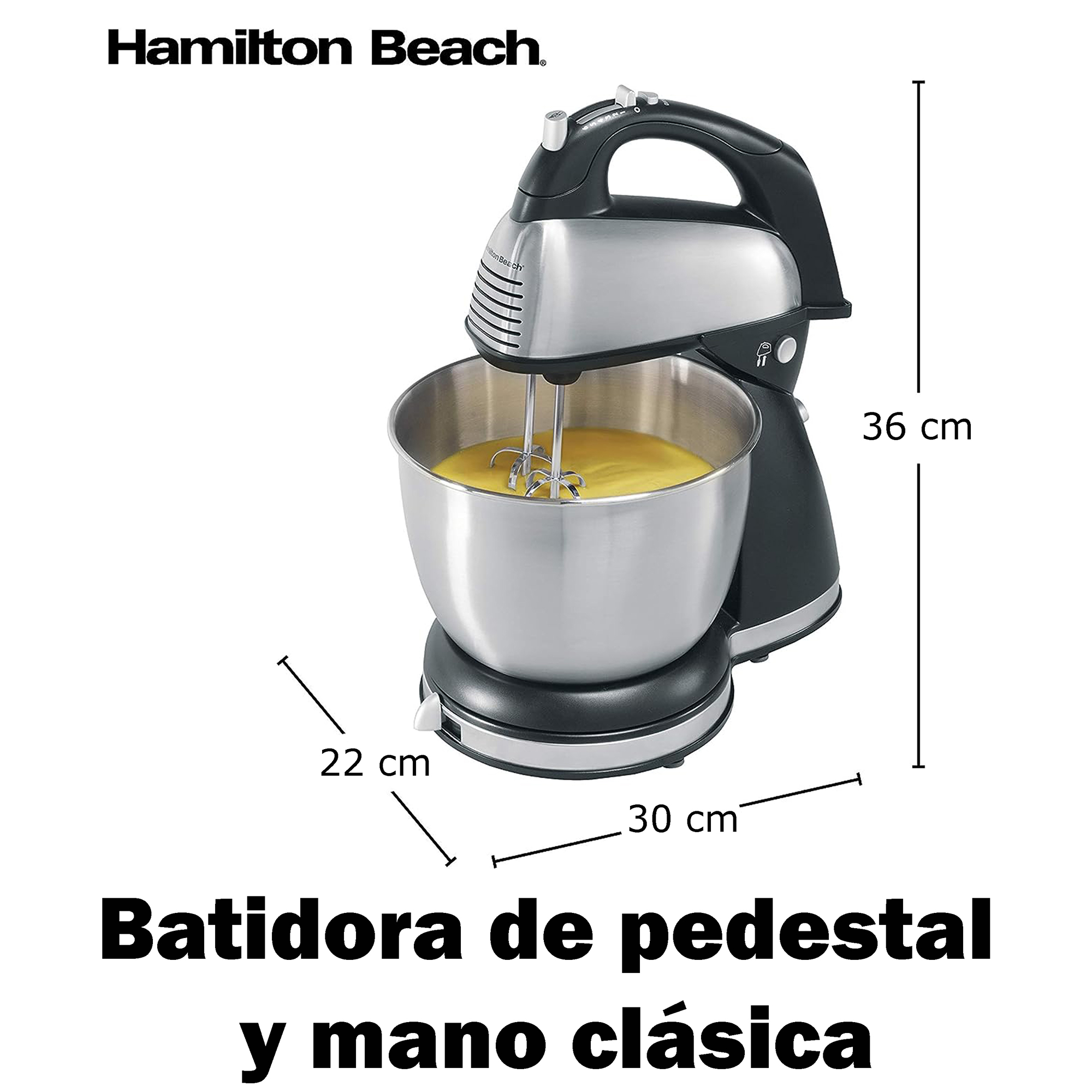 Foto 5 pulgar | Batidora de Pedestal Hamilton Beach de 290 W