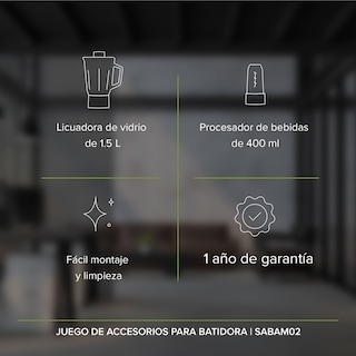 Foto 3 | Accesorios para Batidora de Pie 6L Avera Sabam02