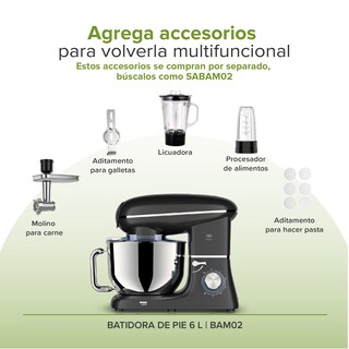 Foto 5 | Batidora de Pie 6L Avera Bam02 color Negro