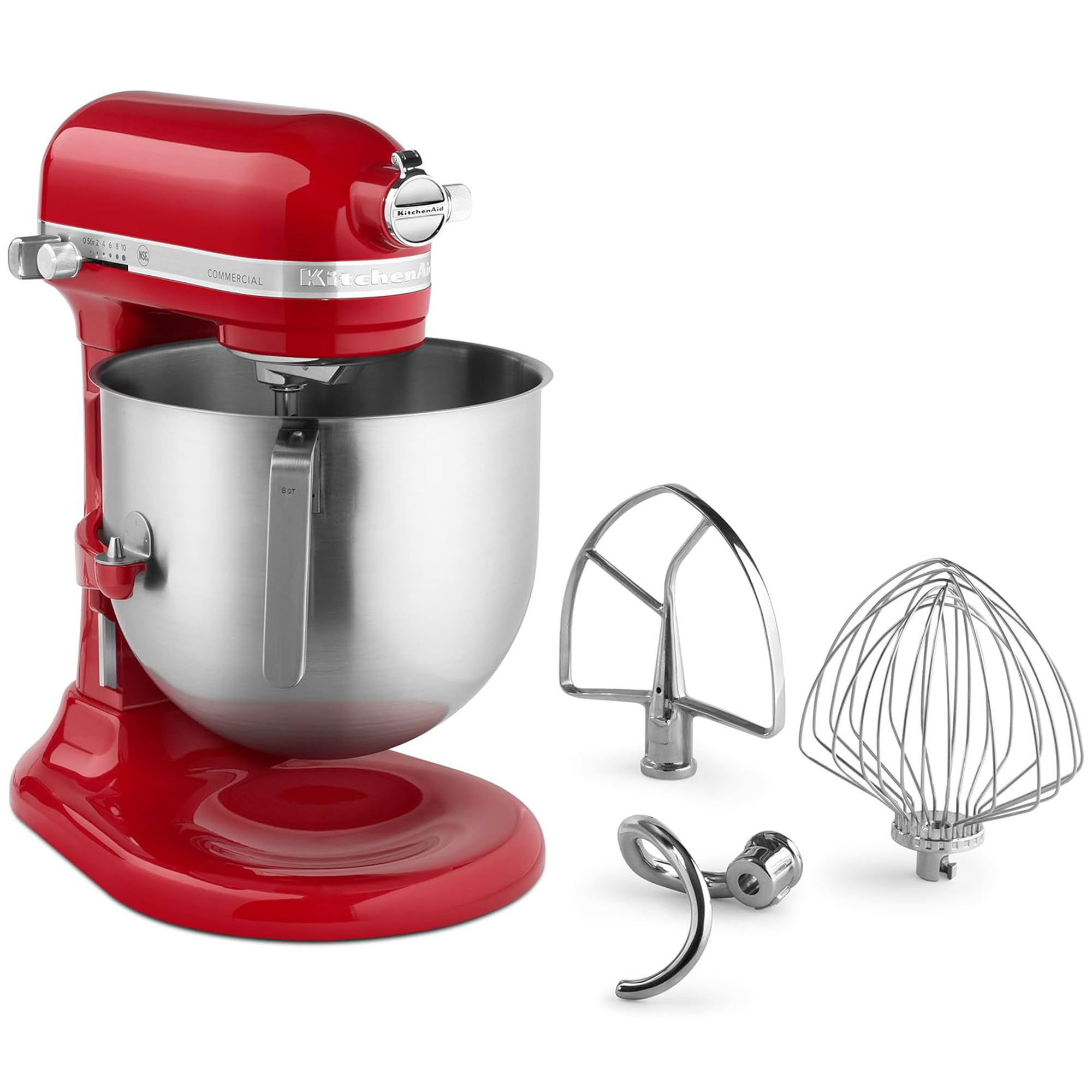 Foto 3 pulgar | Batidora de Pedestal Kitchenaid Ksm8990er 7.5 l Roja