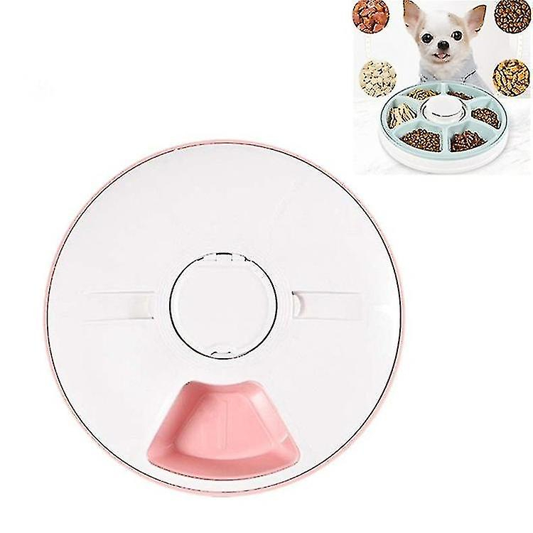 Comedero Automático Bird Cage Bird Baths Para Mascotas Con 6 Orificios, Color Rosa - Venta Internacional.