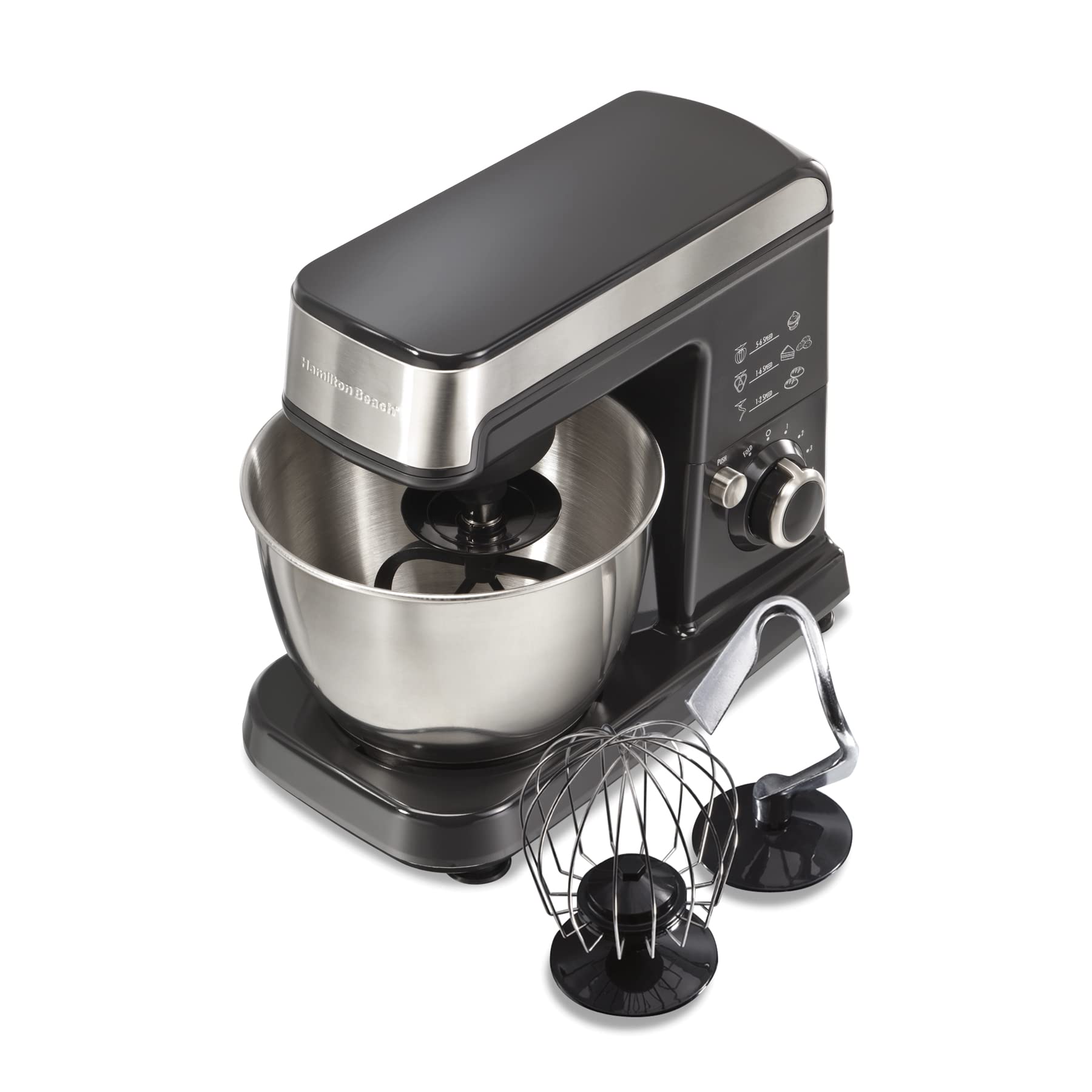 Foto 2 pulgar | Batidora de Pie Hamilton Beach 6 Velocidades 300 W 3.5 L con Caja De Acero Inoxidable - Venta Internacional