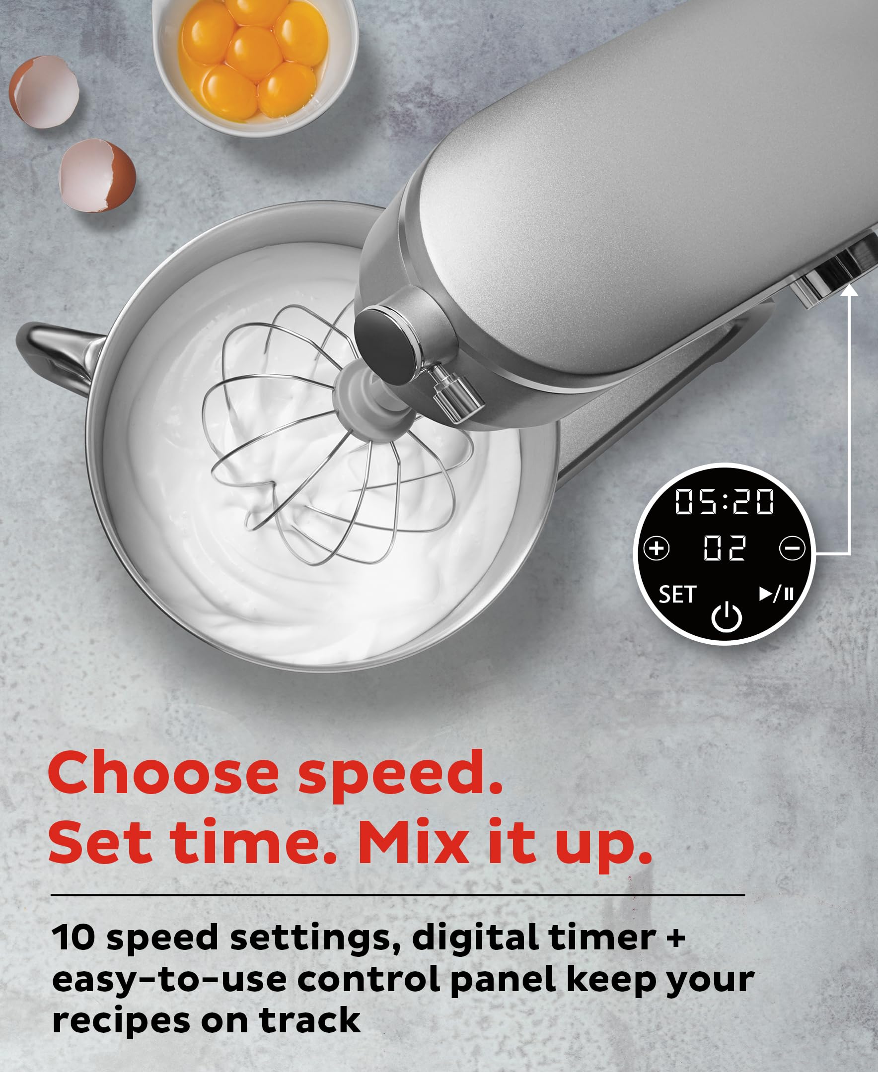 Foto 3 pulgar | Batidora De Pie Instant Pot Pro De 7,4 Cuartos De Galón, 600 W, 10 Velocidades, Color Plateado - Venta Internacional.
