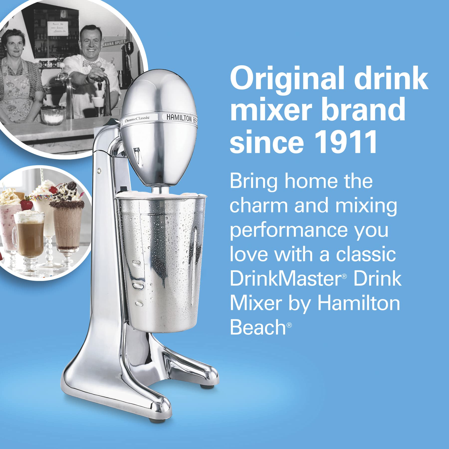 Foto 8 pulgar | Batidora De Bebidas Hamilton Beach Drinkmaster Retro Milkshake Maker - Venta Internacional.
