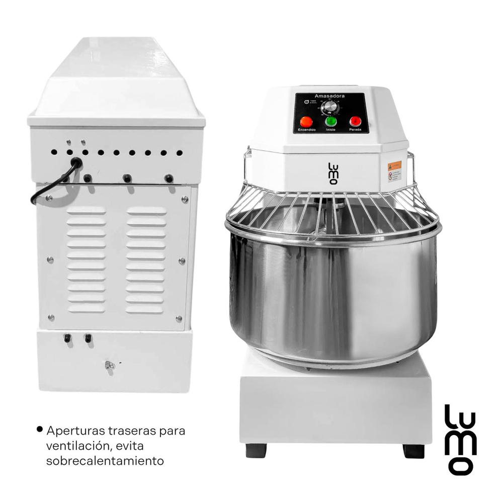 Foto 8 pulgar | Amasadora Industrial De 20 Litros Potencia 1.5hp Acero Inox