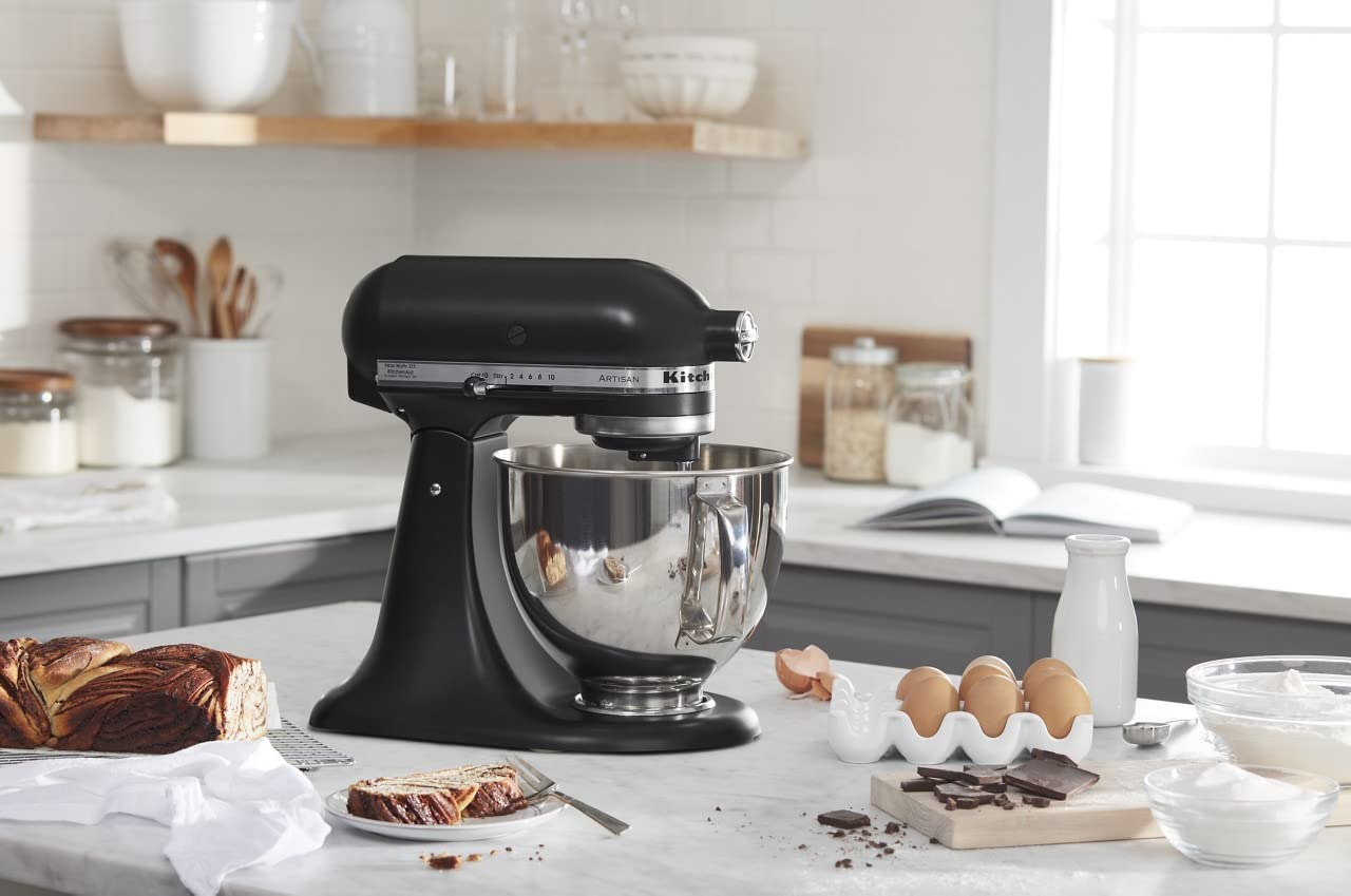 Foto 7 pulgar | Batidora De Pie Kitchenaid Artisan Series 5l Negro Mate Ksm150ps - Venta Internacional.