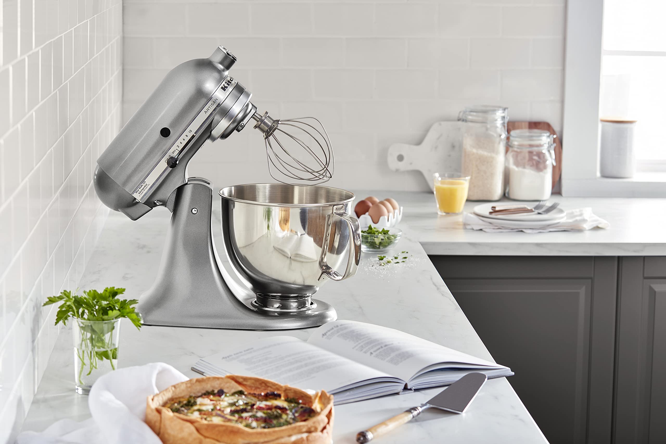 Foto 5 | Batidora De Pie Kitchenaid Artisan Series, 5 Cuartos De Galón, Ksm150ps - Venta Internacional.
