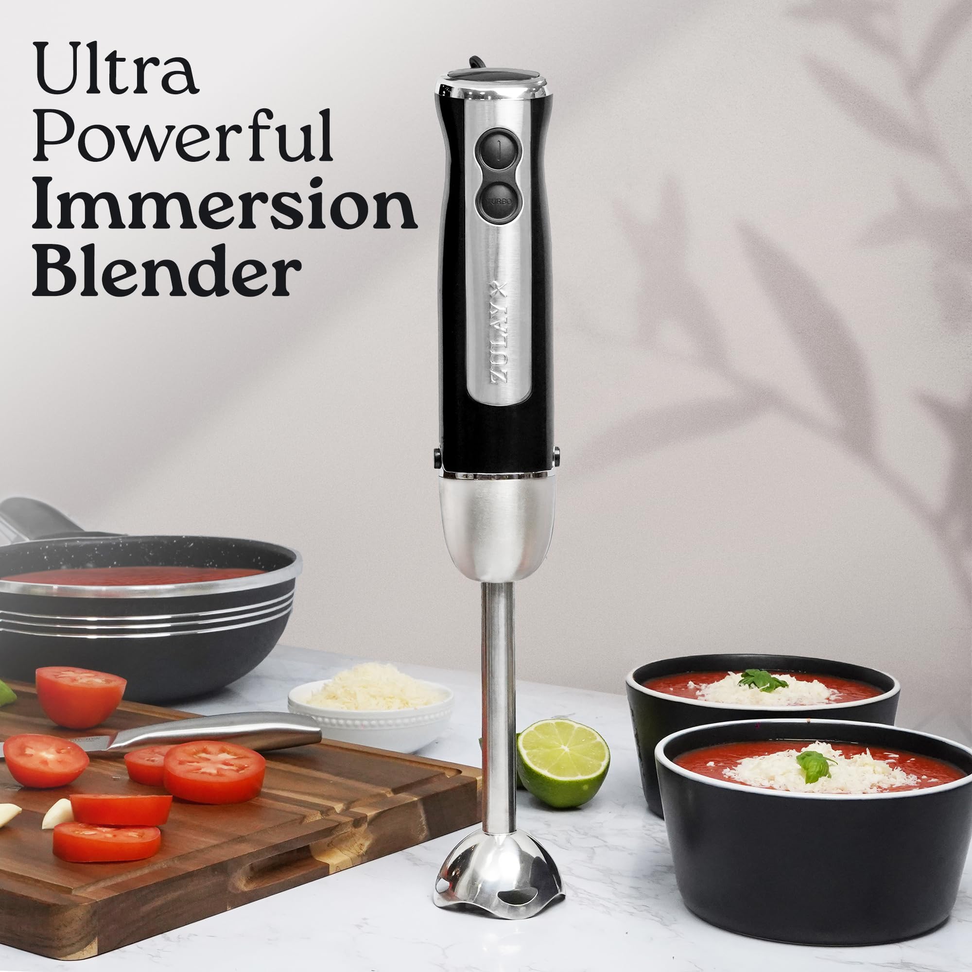 Foto 3 pulgar | Licuadora De Inmersión Zulay Kitchen 800w Con Modo Turbo Negra - Venta Internacional.
