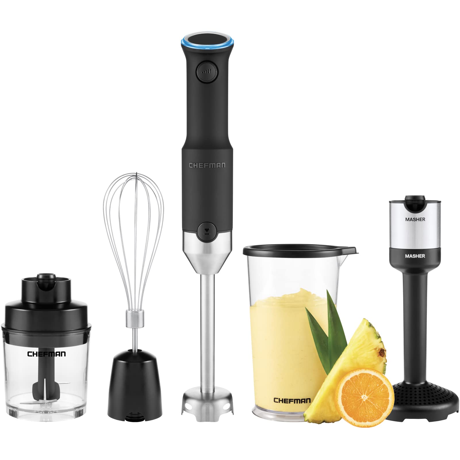 Licuadora De Inmersión Portátil Inalámbrica Chefman, Juego 5 En 1 - Venta Internacional. $3,204