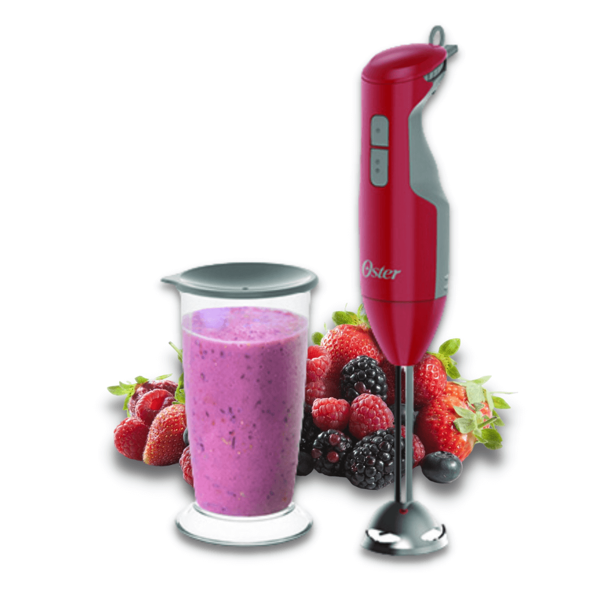Foto 1 | Licuadora de Inmersión Oster Roja 2 Velocidades 250w