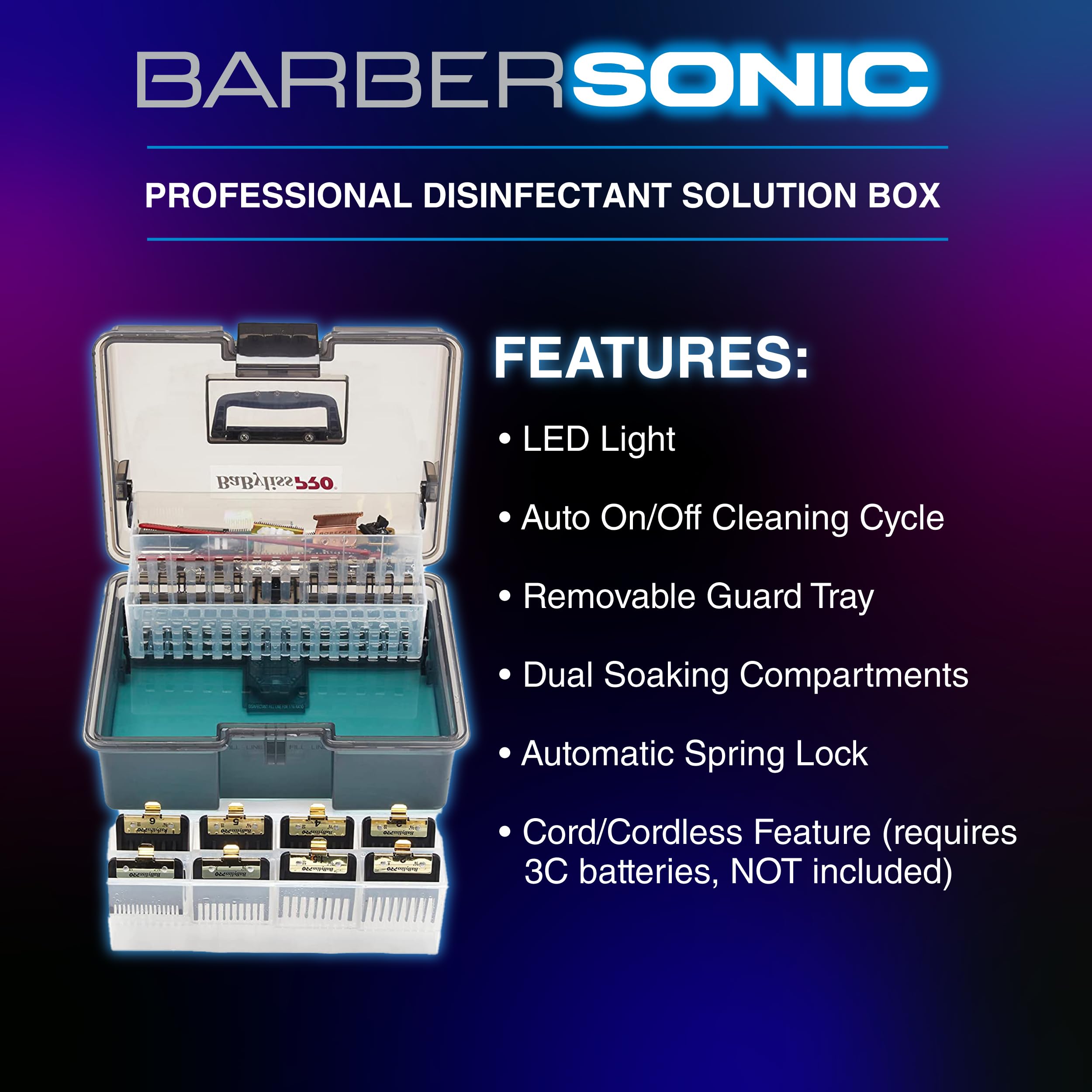 Foto 6 pulgar | Caja De Soluciones Desinfectantes Babylisspro Barbersonic Professional - Venta Internacional.