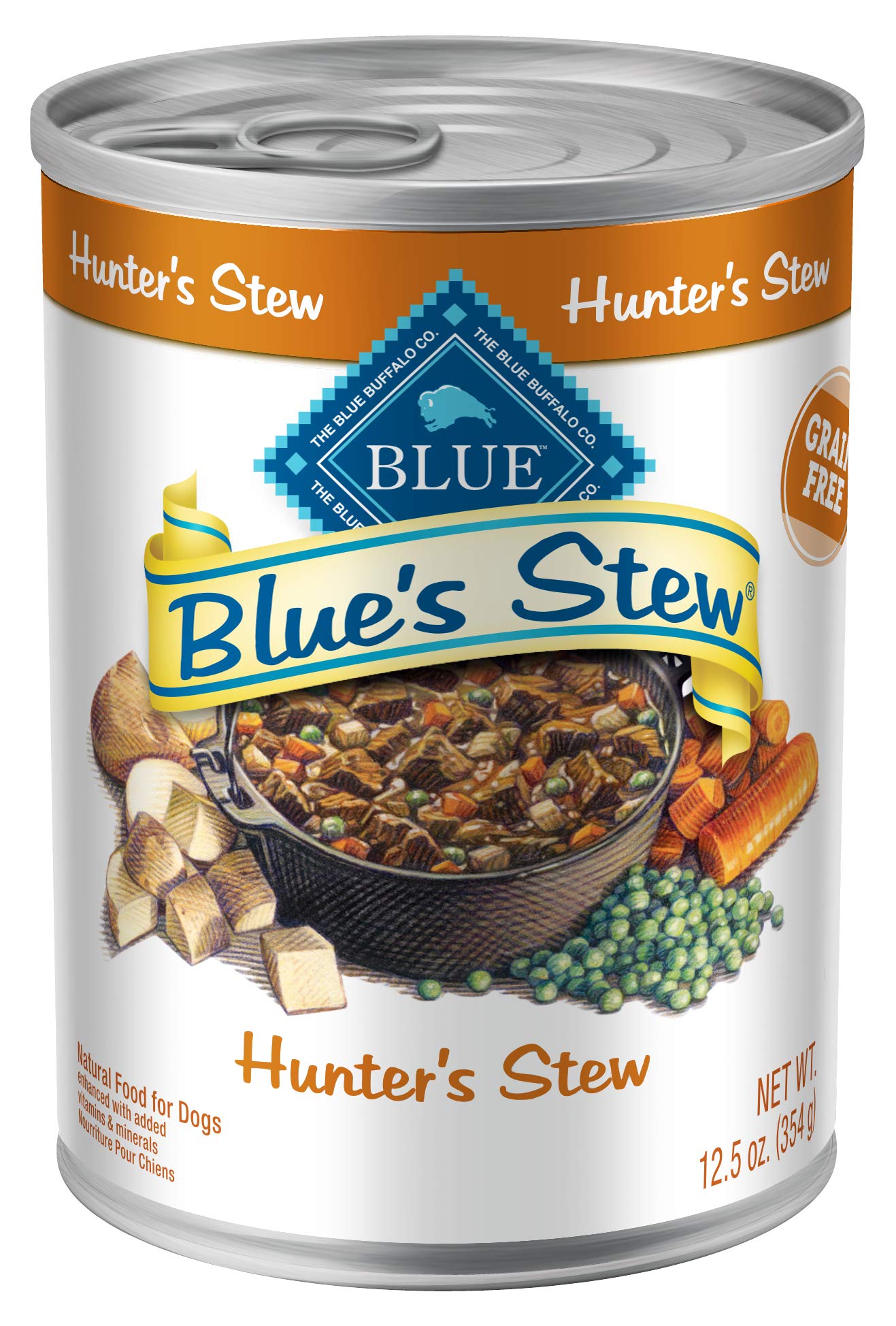 Foto 3 pulgar | Alimento Húmedo Para Perros Blue Buffalo Blue's Stew Hunter's Stew 370 Ml - Venta Internacional.