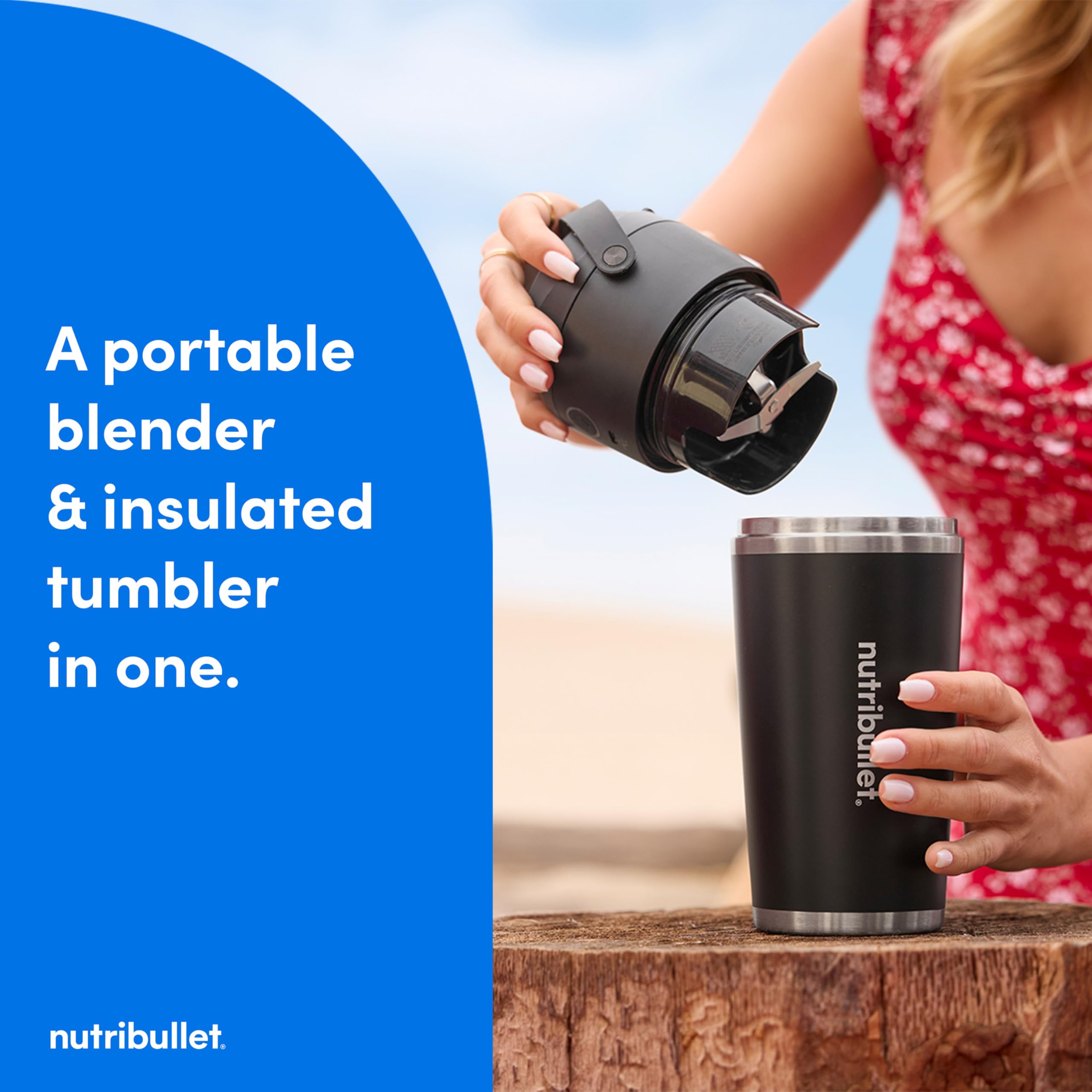 Foto 2 | Licuadora Portátil Nutribullet Flip Con Tritan Cup Black - Venta Internacional.