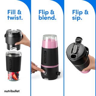 Foto 3 | Licuadora Portátil Nutribullet Flip Con Tritan Cup Black - Venta Internacional.