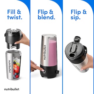 Foto 3 | Licuadora Portátil Nutribullet Flip Nbpb50350ss Inoxidable - Venta Internacional.