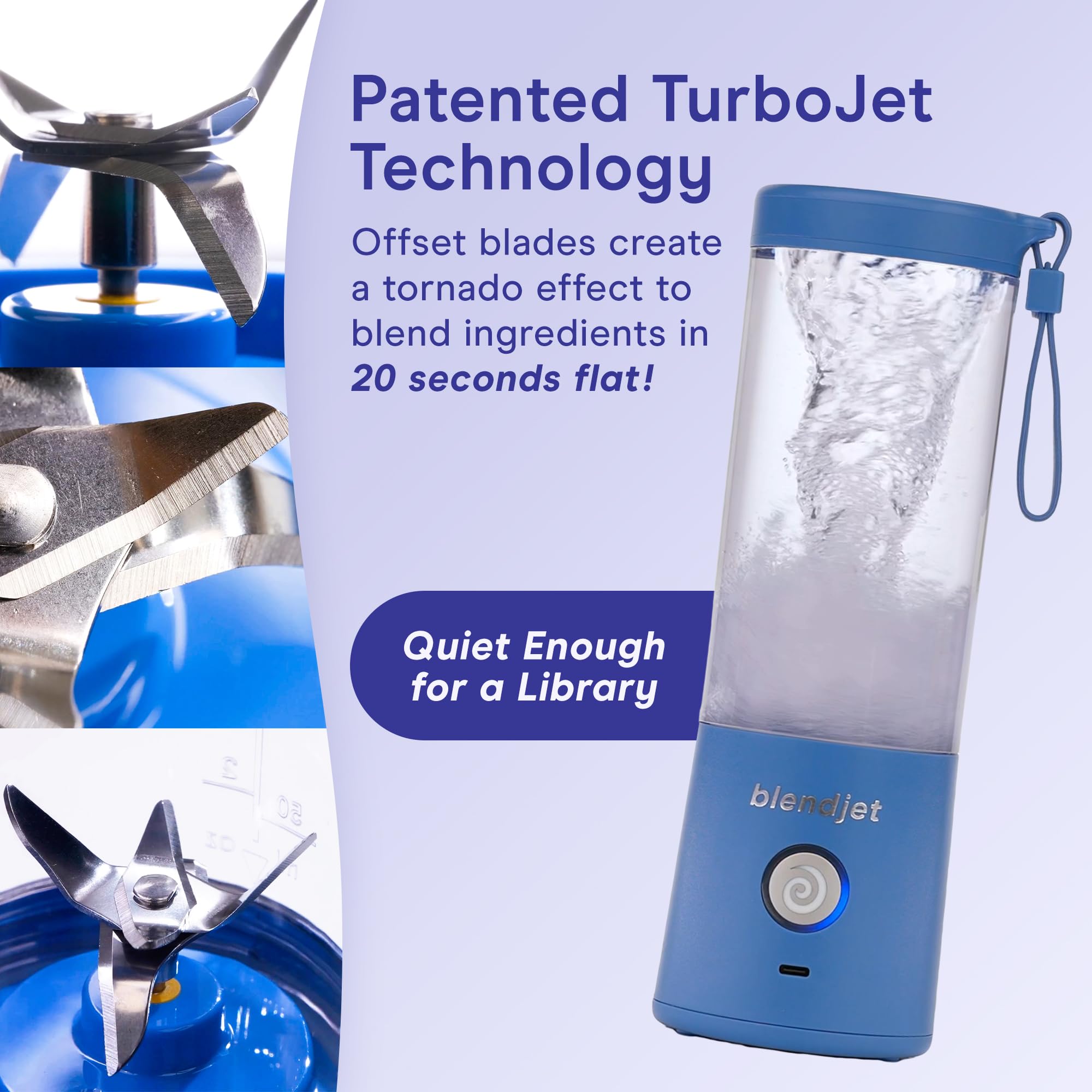 Foto 4 pulgar | Licuadora Portátil Blendjet 2 470ml Usb-c Recargable Púrpura - Venta Internacional