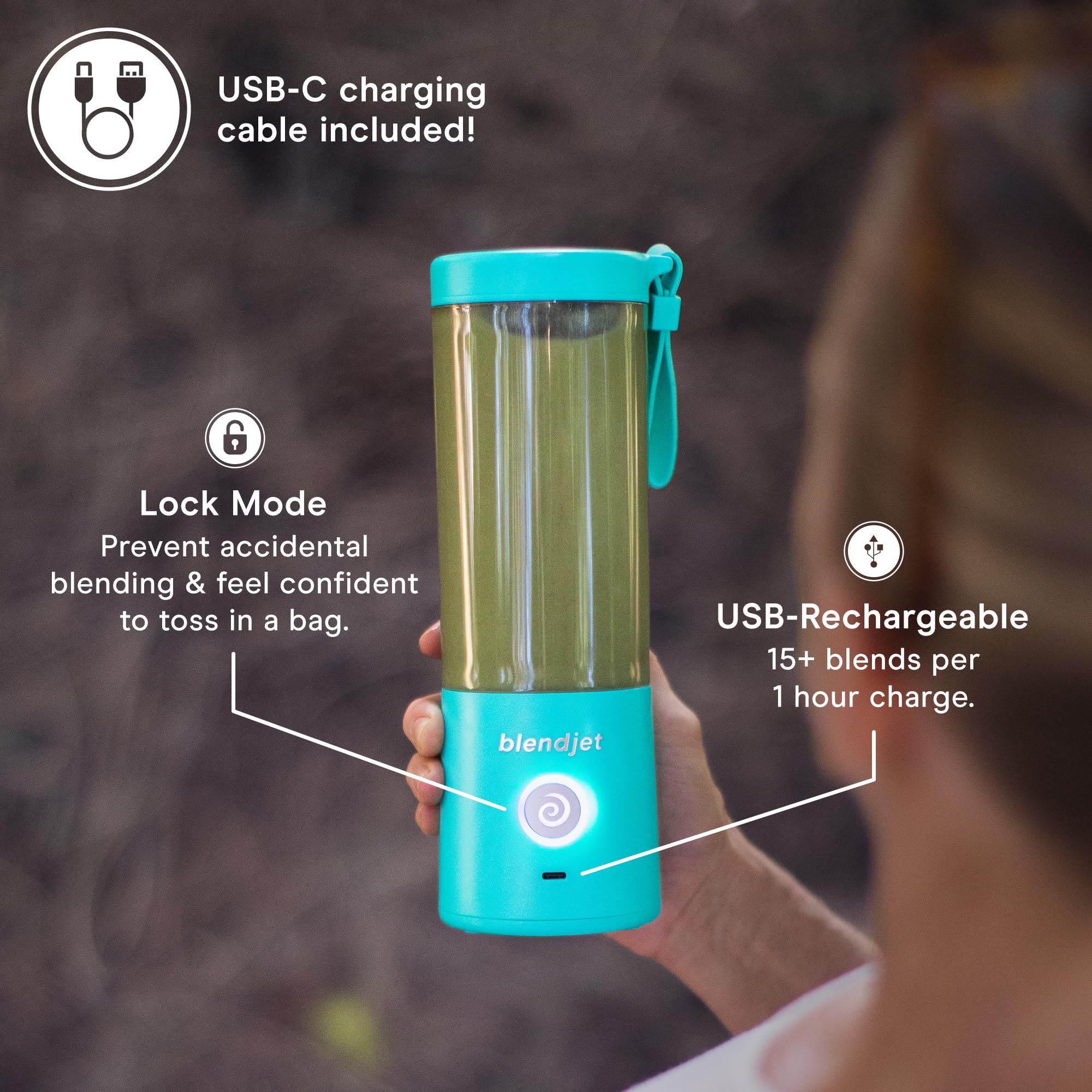 Foto 6 pulgar | Licuadora Portátil Blendjet 2 470ml Usb-c Recargable Púrpura - Venta Internacional