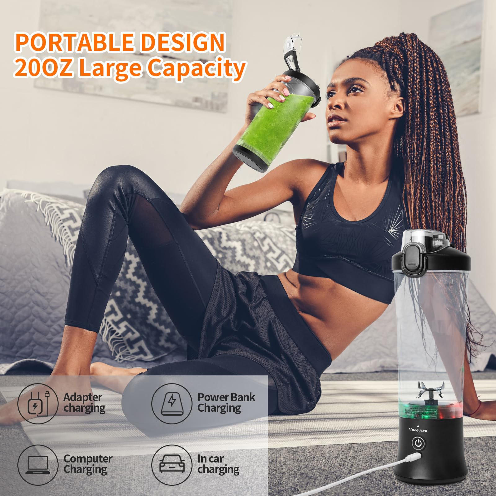 Foto 5 pulgar | Licuadora Portátil Vaeqozva de 600 ml-Venta Internacional