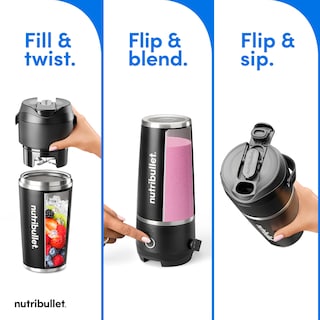 Foto 3 | Licuadora Portátil Nutribullet Flip Nbpb50350ak Black - Venta Internacional.