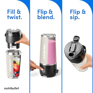 Foto 3 | Licuadora Portátil Nutribullet Flip Nbpb50350lin Inalámbrica - Venta Internacional.