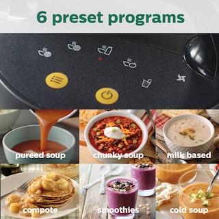 Foto 3 | Soupmaker Philips Viva Collection 1.2l 6 Programas Preestablecidos - Venta Internacional.