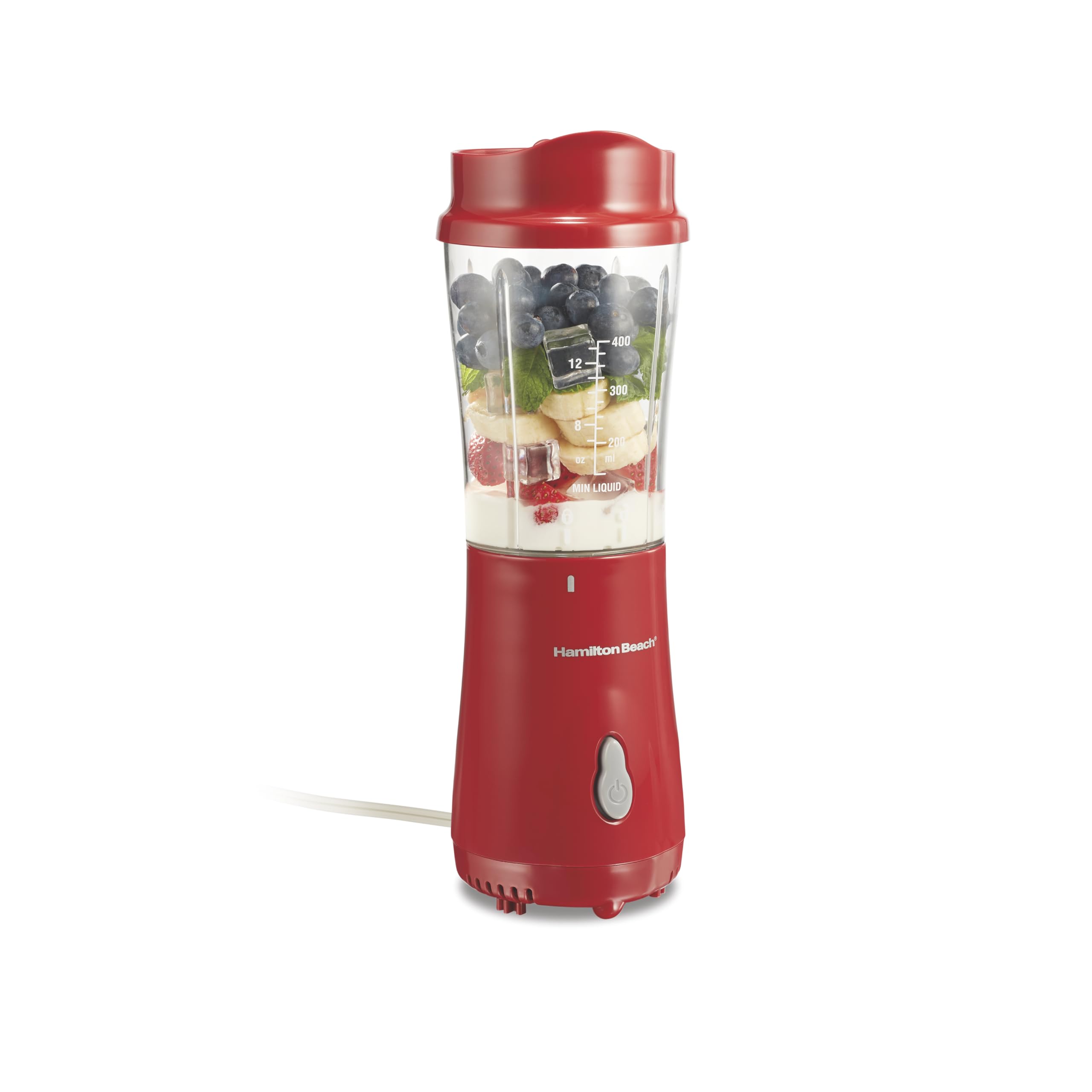 Foto 1 | Licuadora Portátil Hamilton Beach 51101rv 400 Ml Roja con Taza - Venta Internacional