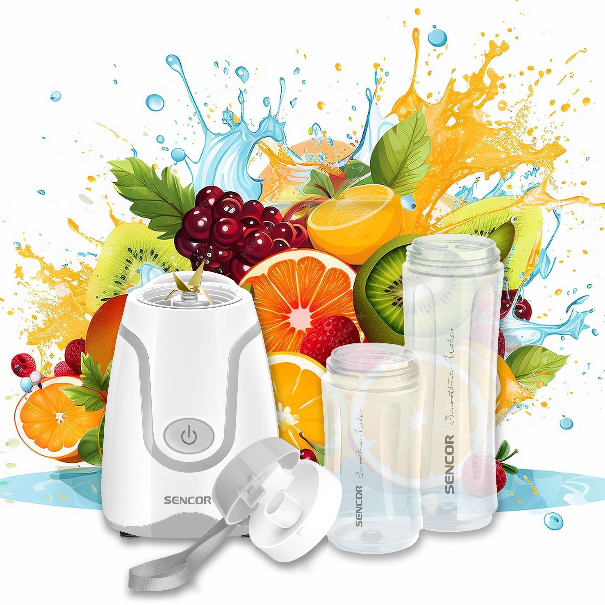 Foto 3 pulgar | Licuadora De Batidos Sencor Sbl2200wh 300 W Con 2 Botellas 600 Ml - Venta Internacional.