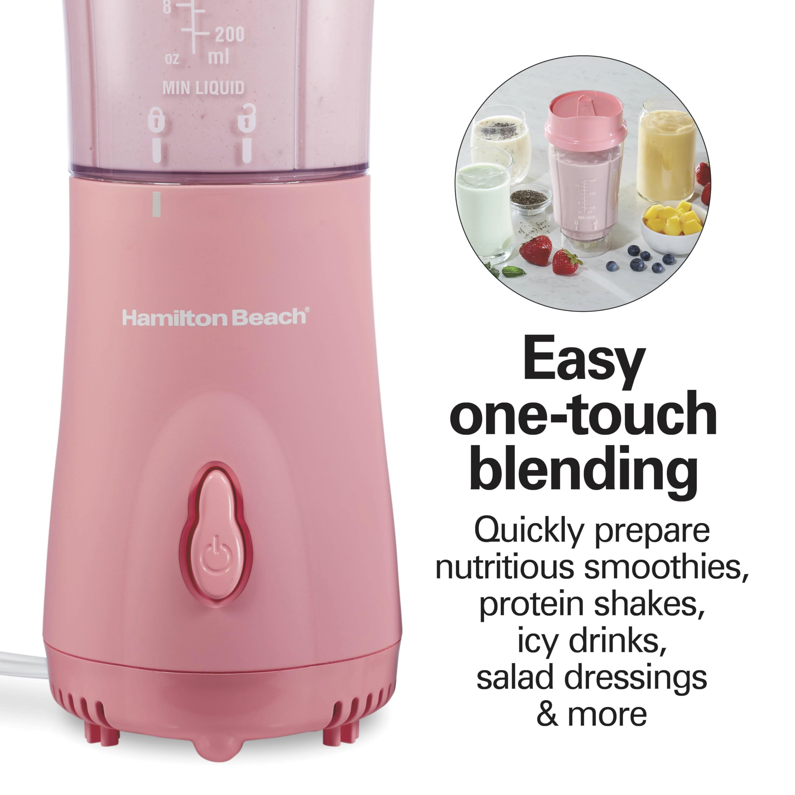 Foto 7 pulgar | Licuadora Portátil Hamilton Beach de 400 ml-Venta Internacional