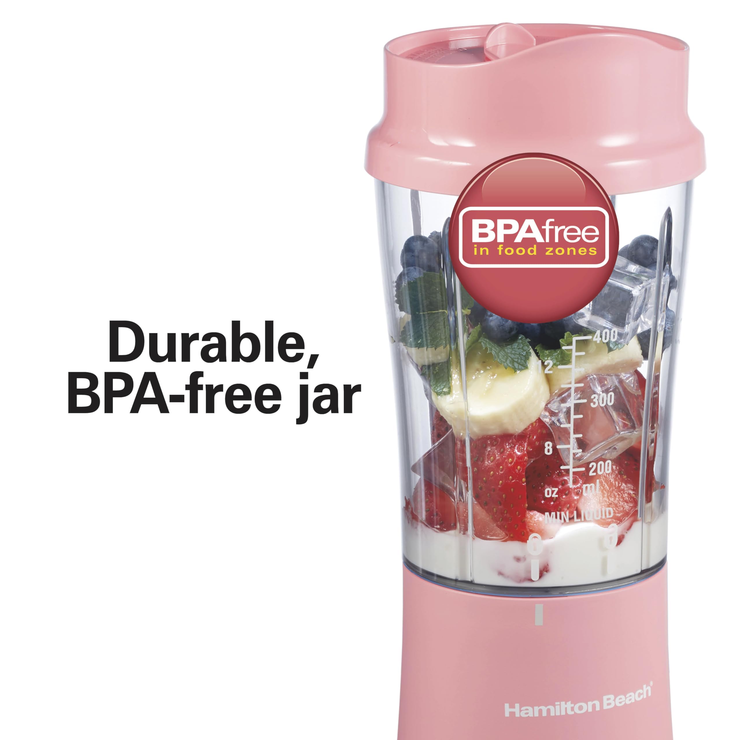 Foto 8 pulgar | Licuadora Portátil Hamilton Beach de 400 ml-Venta Internacional