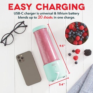 Foto 6 | Licuadora de Mano Usb Personal Dash 500 Ml Aqua - Venta Internacional