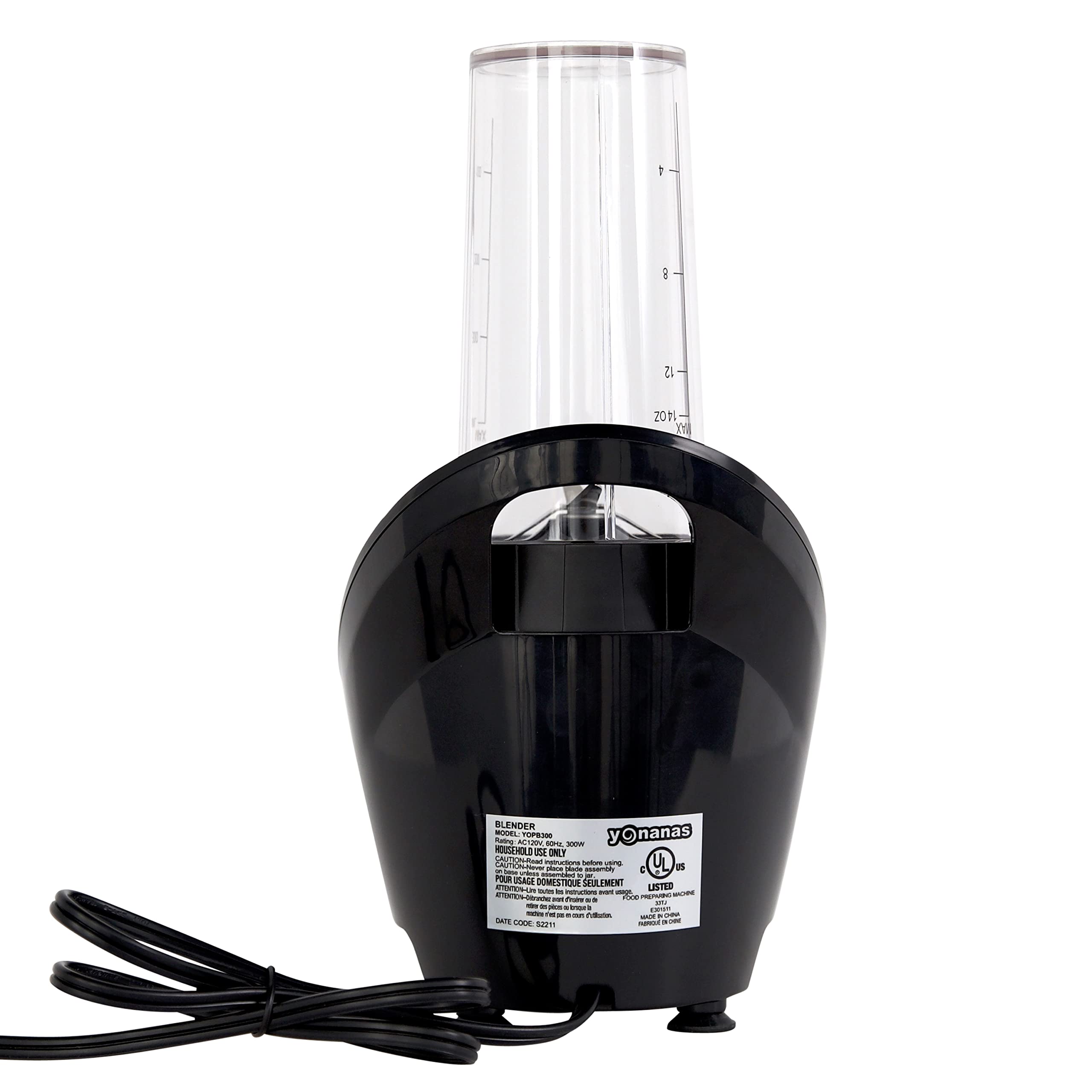 Foto 4 pulgar | Licuadora Personal Yonanas Vaso Portátil 400 ml Negro - Venta Internacional