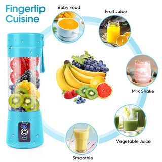 Foto 4 | Licuadora Portátil Miaoke Smoothie Azul - Venta Internacional