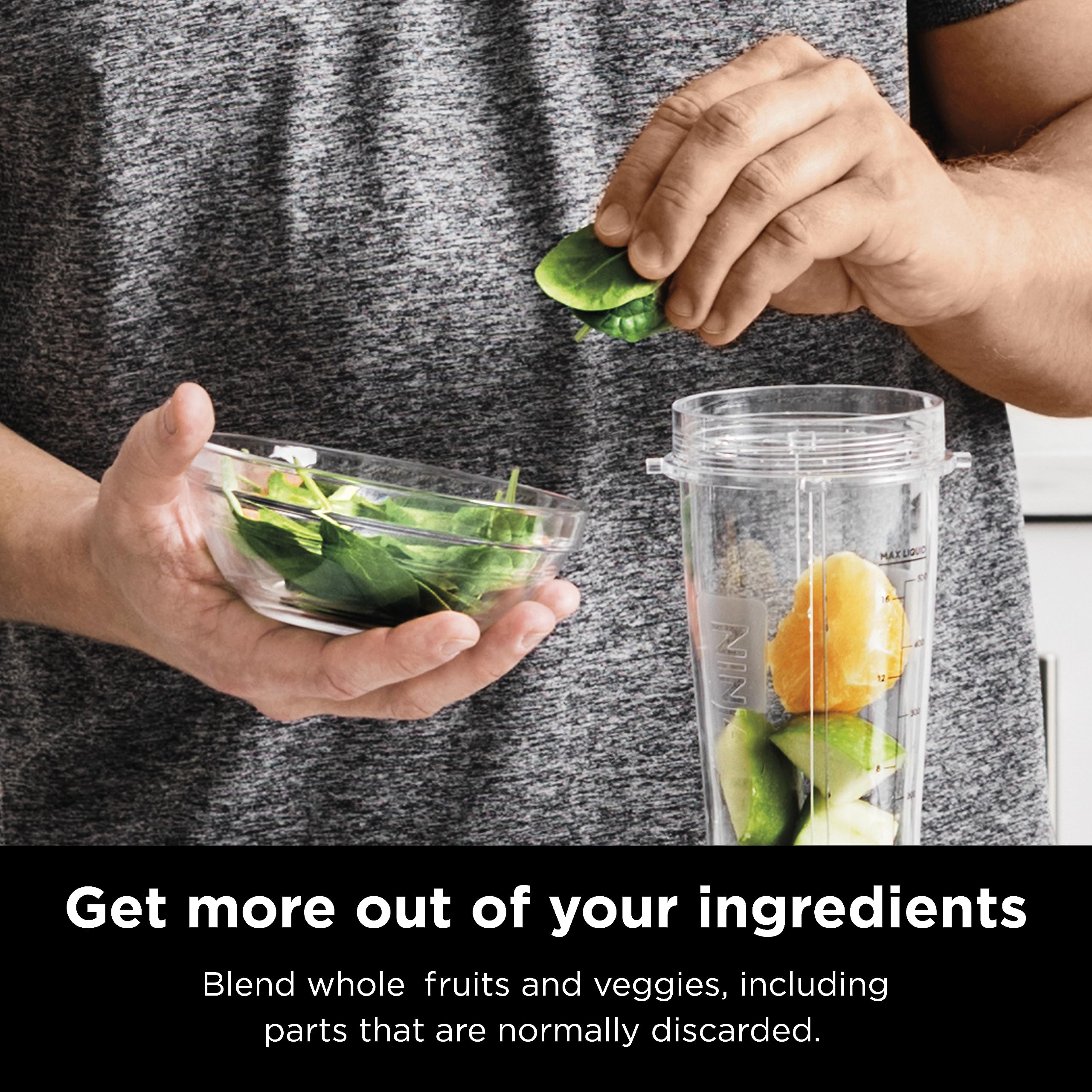 Foto 7 pulgar | Licuadora Personal Ninja Bn301 Nutri-blender Plus Plateada - Venta Internacional.