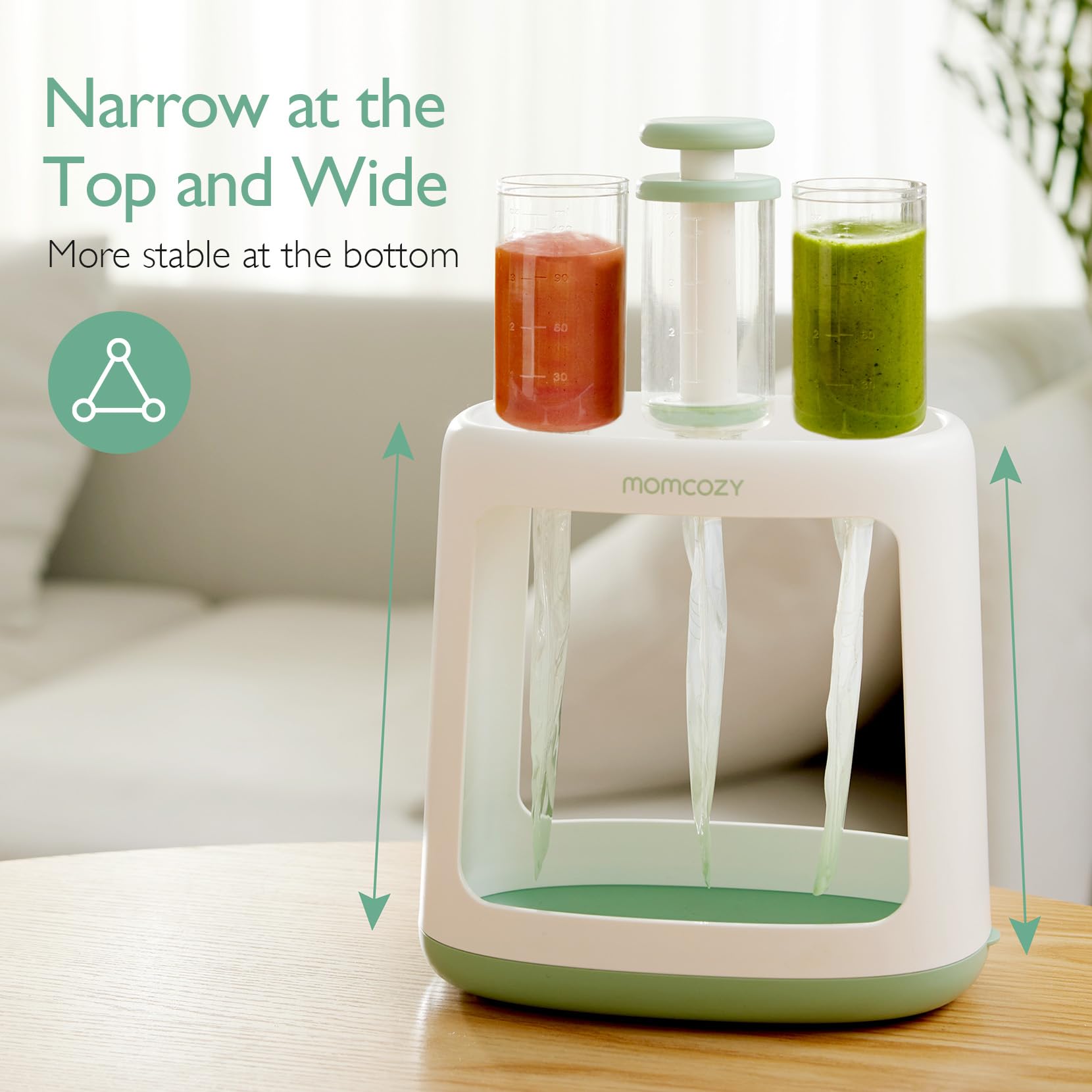 Foto 6 pulgar | Máquina Para Hacer Puré De Comida Para Bebés Momcozy Con 5 Bolsas - Venta Internacional.