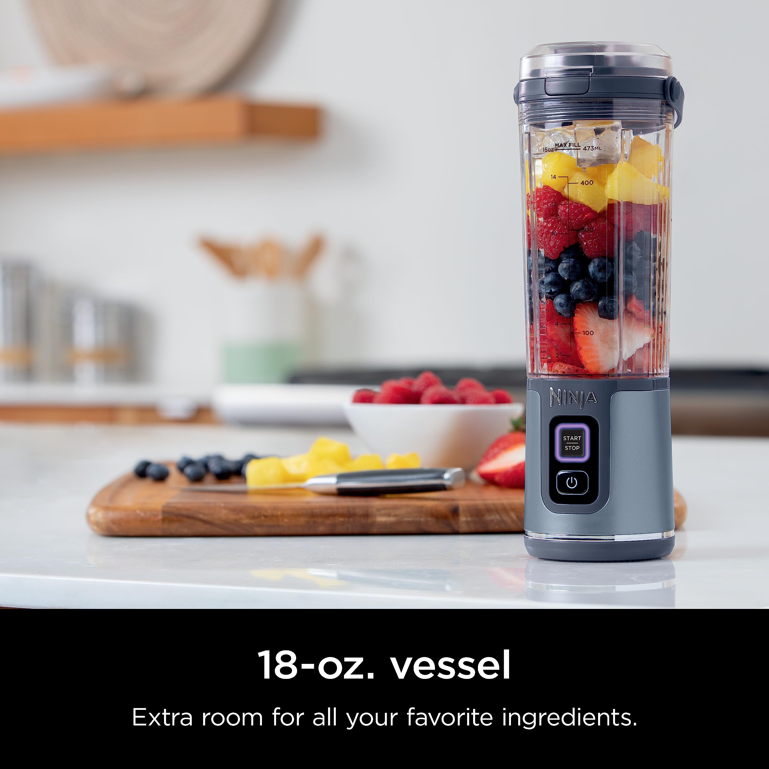 Foto 4 pulgar | Licuadora Portátil Ninja Bc151nv Blast 500 Ml Inalámbrica Azul - Venta Internacional.