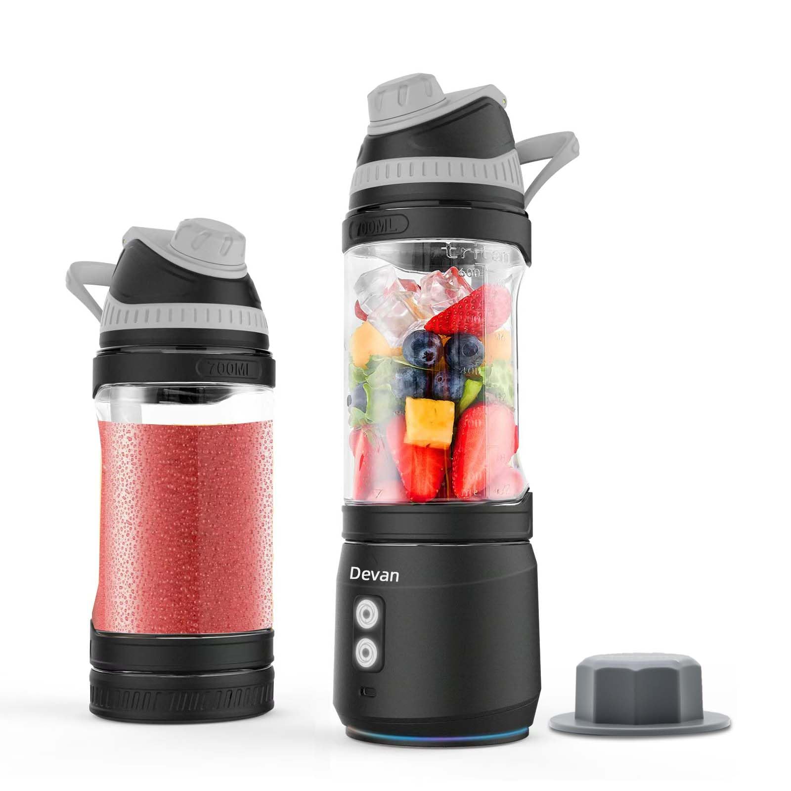 Foto 2 pulgar | Licuadora Portátil Devan 700ml Usb-c Recargable 300w Negro - Venta Internacional
