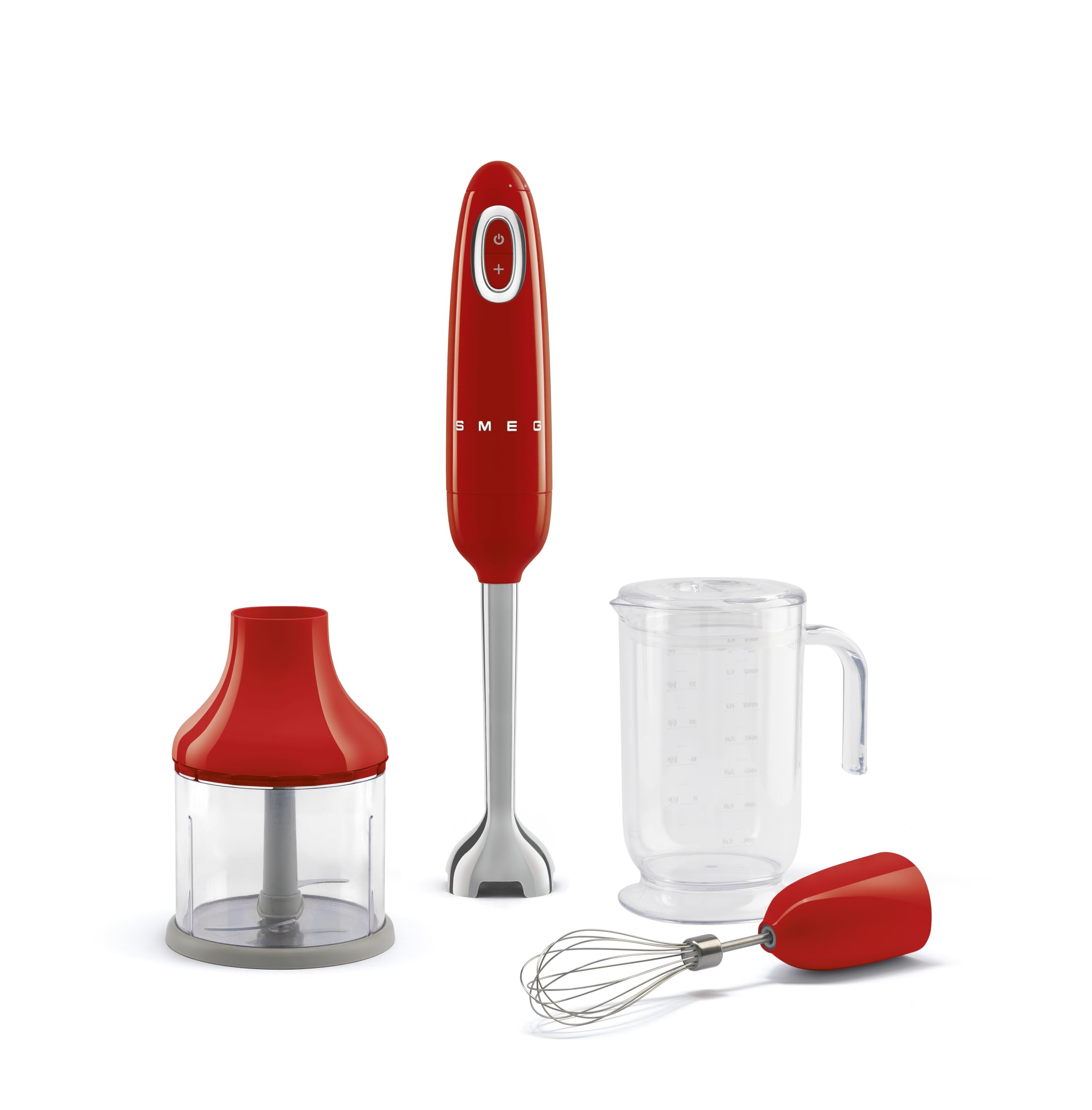 Foto 2 pulgar | Licuadora De Inmersión Portátil Smeg Con Vaso De Precipitados, Tazón Para Picar (rojo) - Venta Internacional.